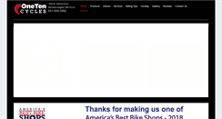 Desktop Screenshot of onetencycles.com
